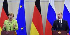 След среща с Путин Меркел заяви, че се надява санкциите да бъдат свалени